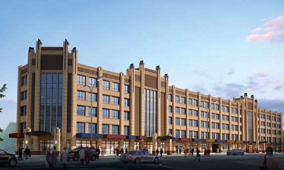 陜煤建設(shè)天工公司雅荷中央廣場1#、2#樓封頂