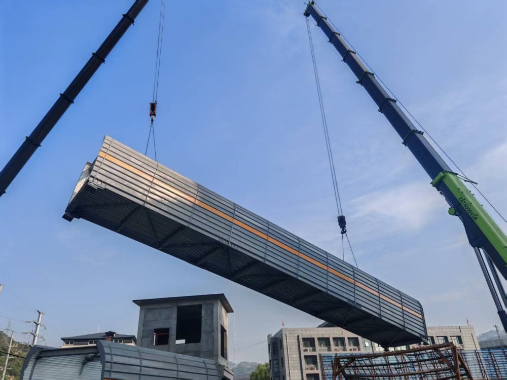 陜煤建設韓城分公司土建十一項目部：一座裝配式棧橋順利完成吊裝?